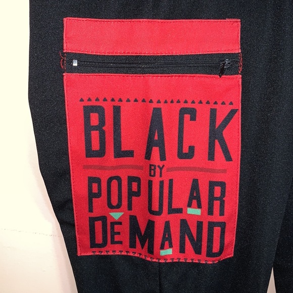 Black By Popular Demand graphic joggers - Picture 4 of 11